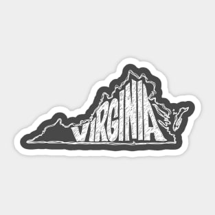 Virginia (White Graphic) Sticker